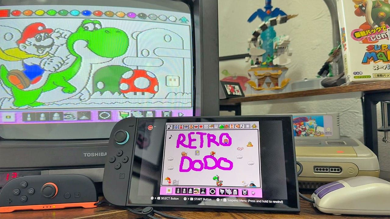 Mario Paint on the SNES and the Switch