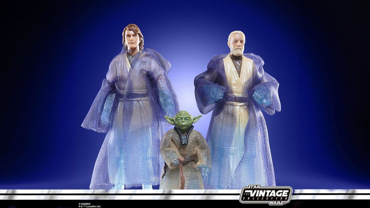 Anakin, Yoda, and Obiwan spirits