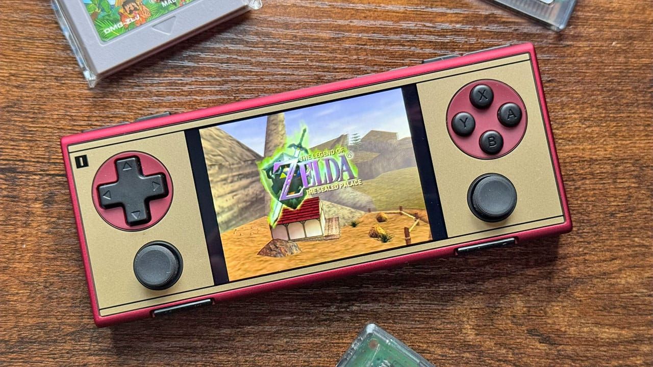 The Sealed Palace title screen on Seb's AYANEO Pocket Micro