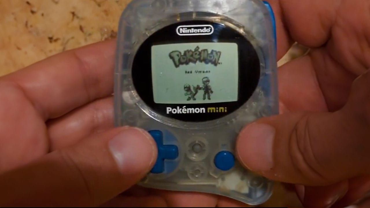 Pokemon Red on a Pokémon Mini