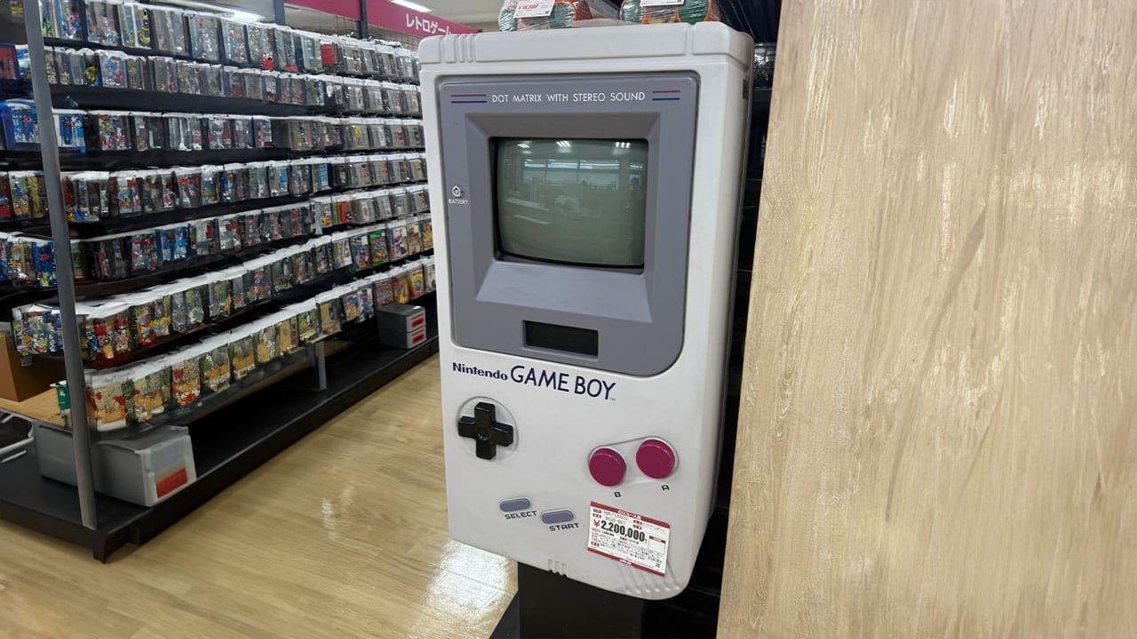 Large Game Boy display cabinet