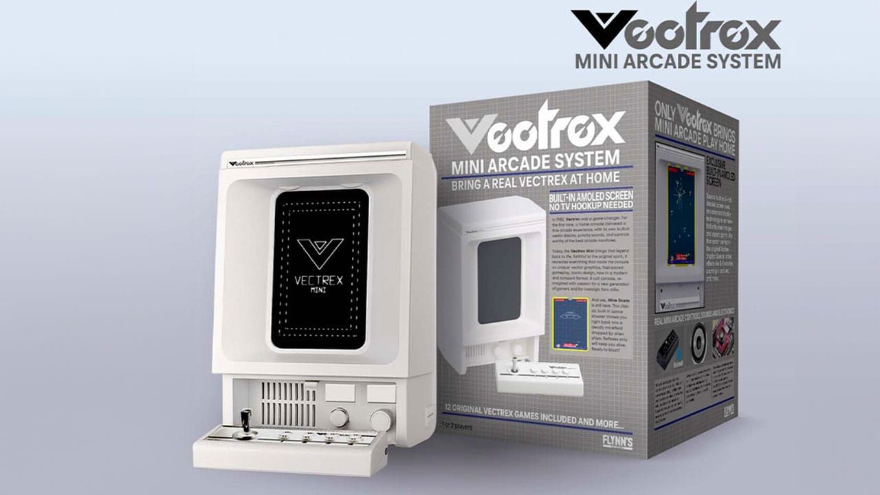 The Vectrex Mini White Console