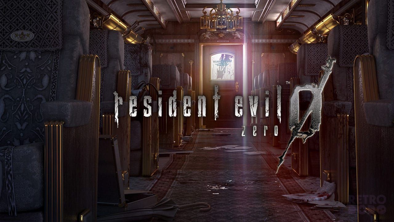 Resident Evil Zero logo and gameplay scene