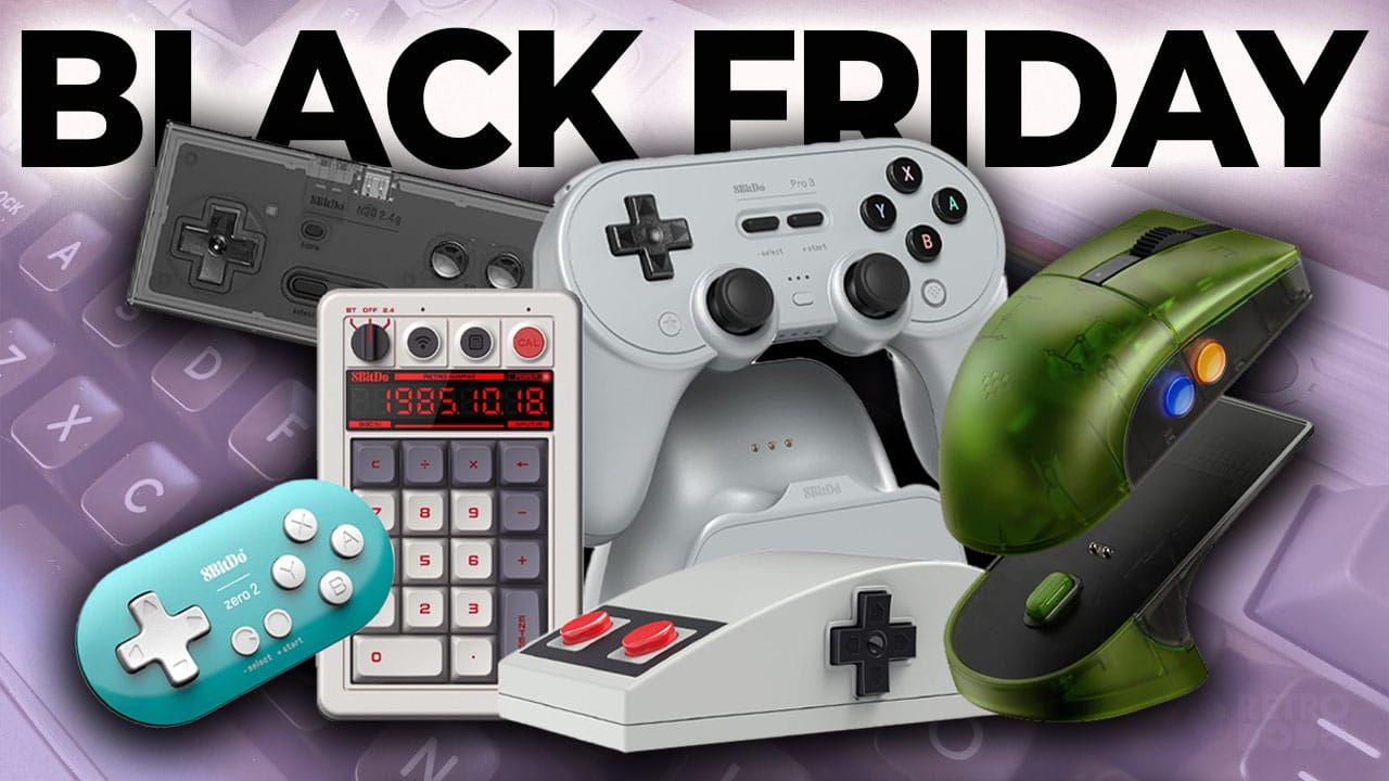 A selection of 8bitdo products on Amazon