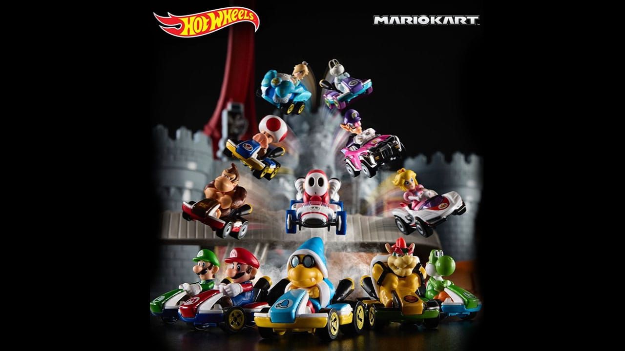 Multiple racers with the Bowser's Castle set