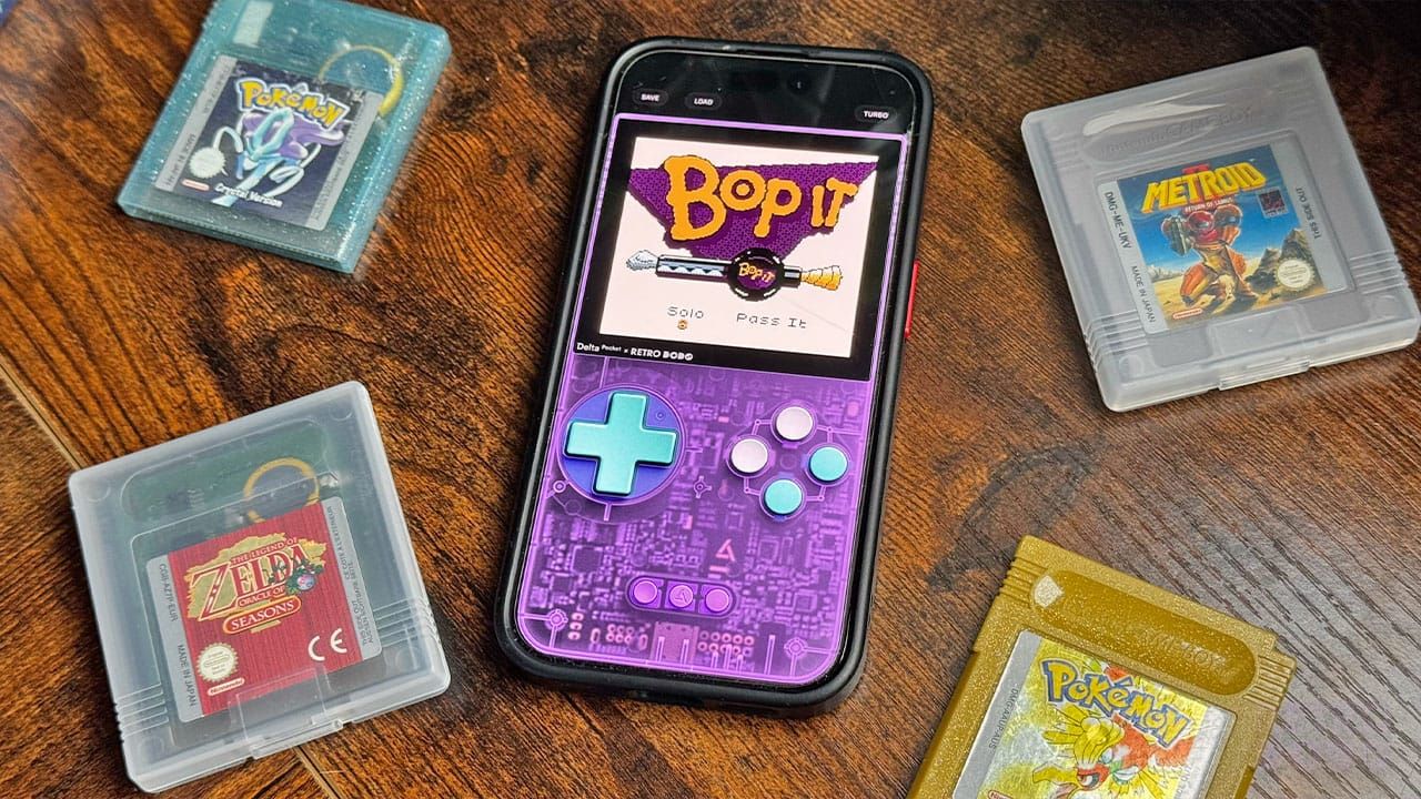 Bop It Game Boy menu screen