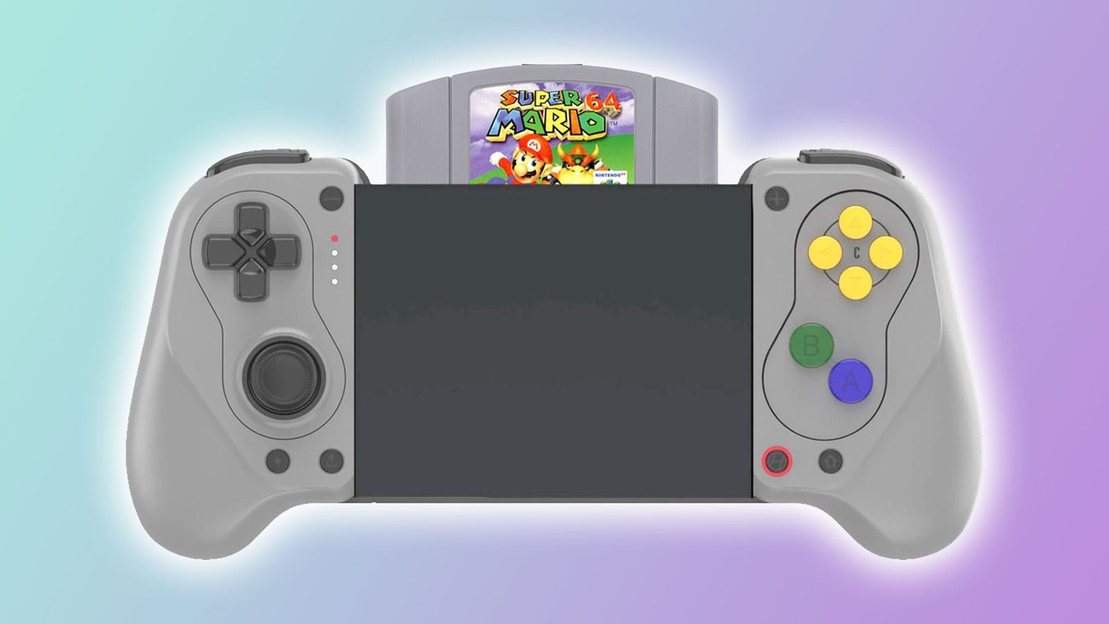 A mockup of what a Hyperkin N64 handheld could look like using the X5Alteron design