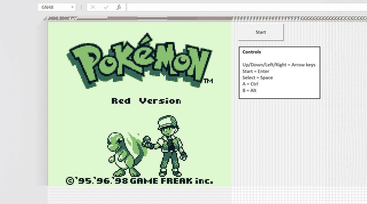 This Game Boy Emulator Runs Through Microsoft Excel For Covert Worktime Gaming post image