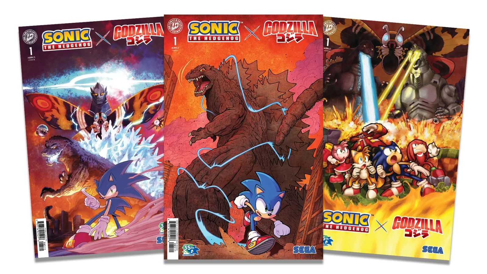 A Sonic The Hedgehog X Godzilla Comic Collab Is Coming Our Way