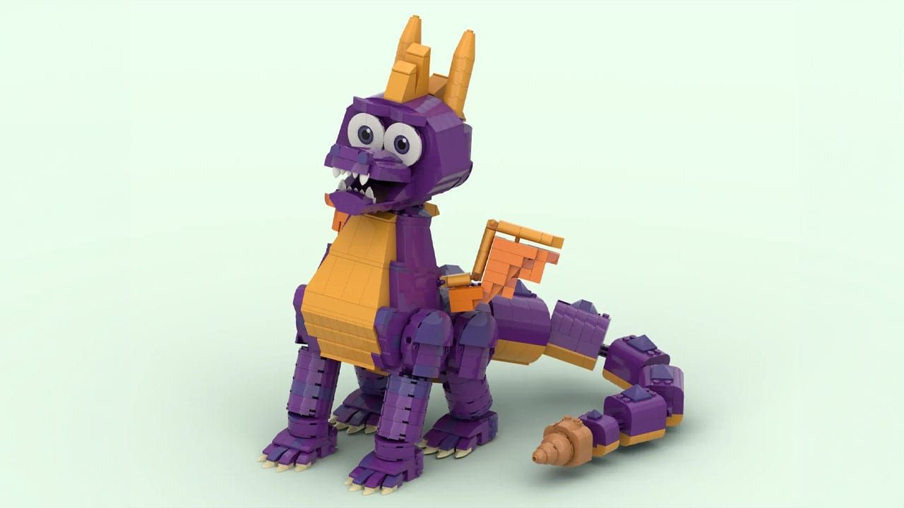 Spyro LEGO set - front on