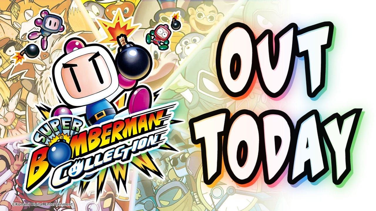 Super Bomberman Out Today marketing from Konami