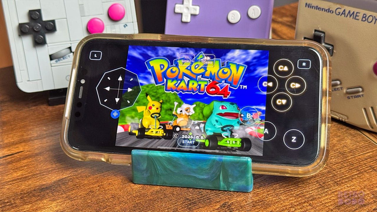 Pokémon Kart 64 running on Provenance