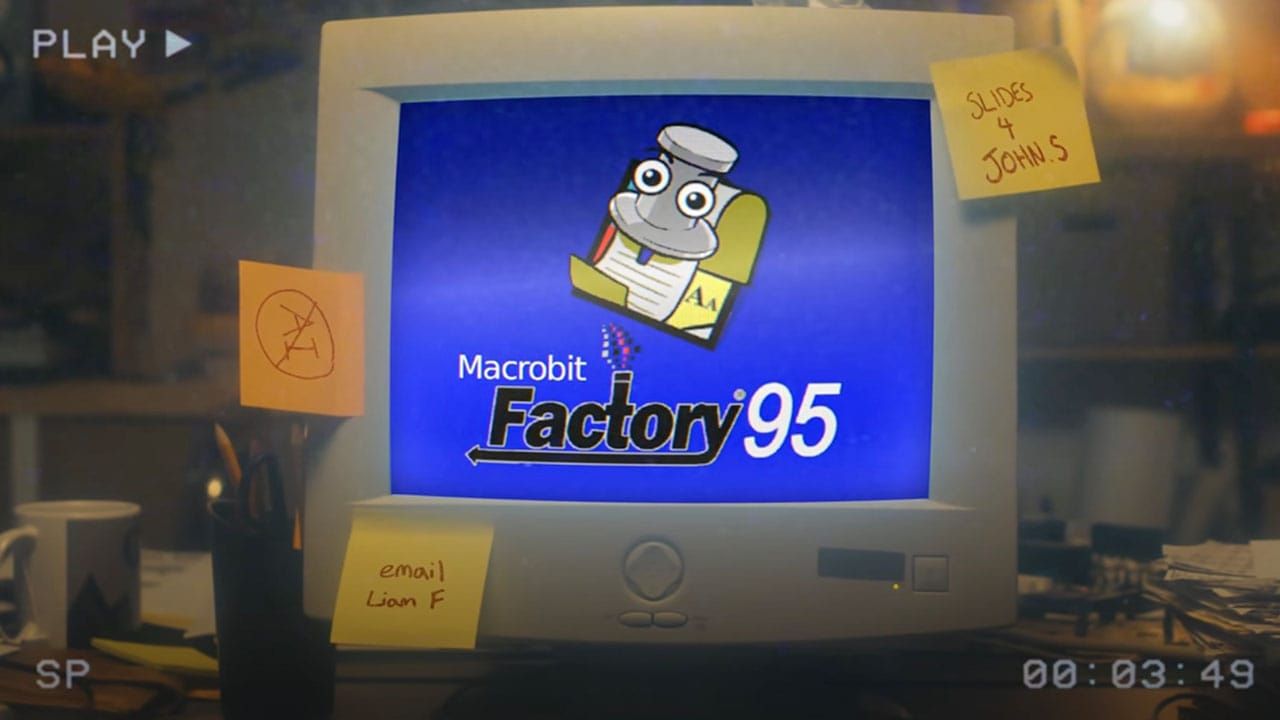 Factory 95 computer logo screen