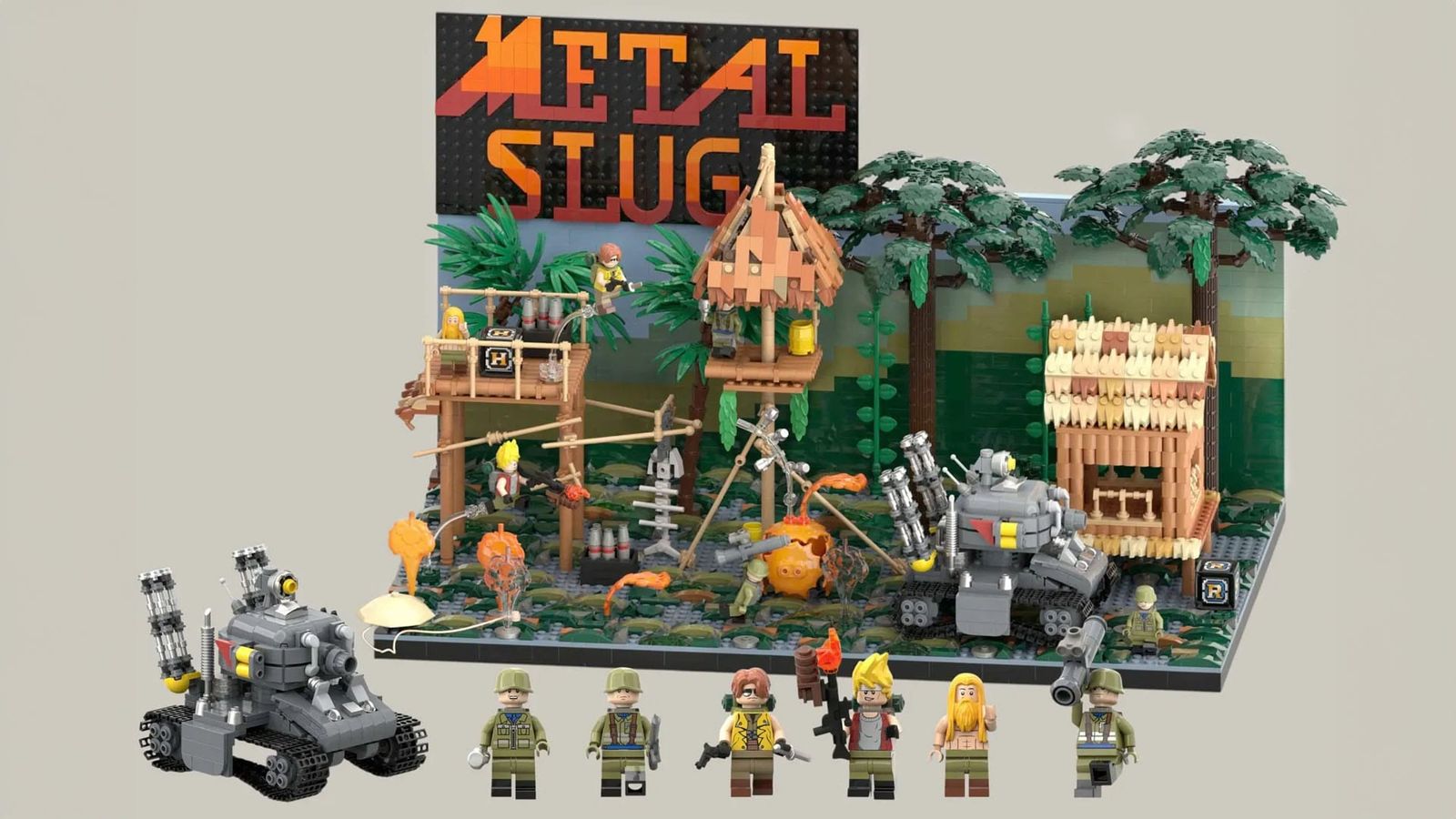 LEGO Metal Slug set with pieces
