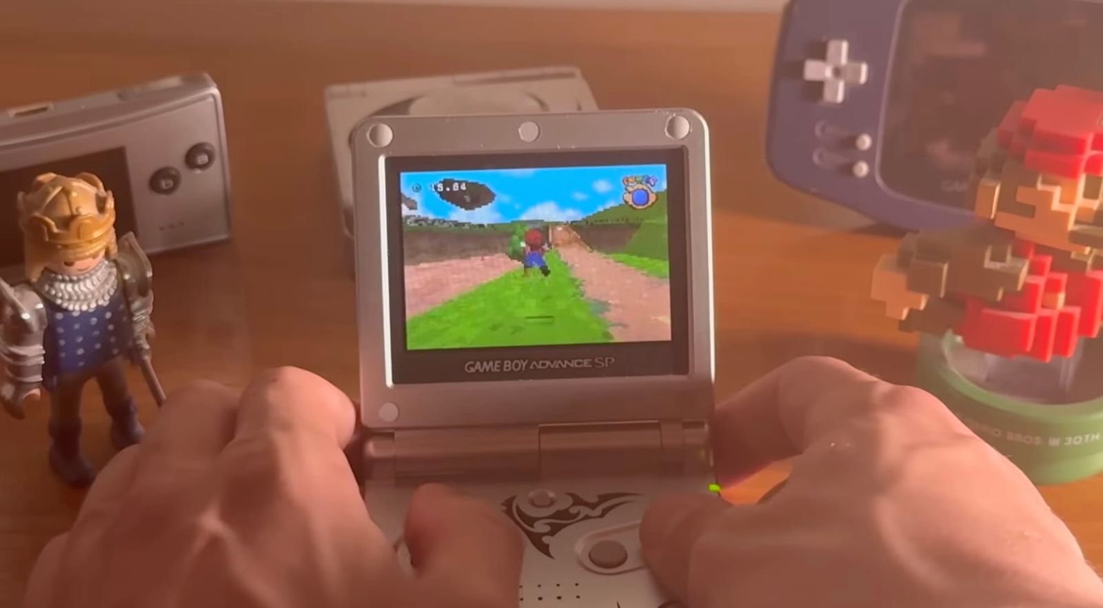 Super Mario 64 first level on GBA