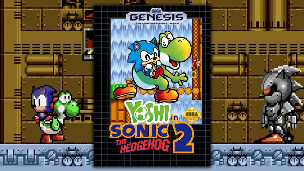 Box art for Yoshi In Sonic The Hedghog 2 and gameplay