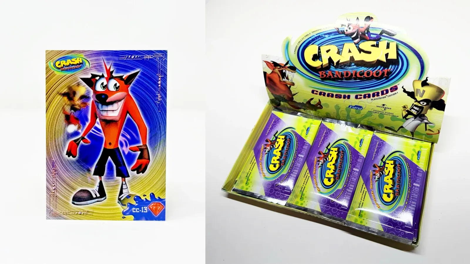Junior Sense Crash Bandicoot Trading Cards