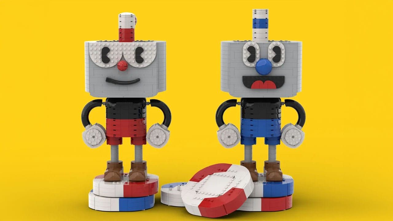 Cuphead and Mugman LEGO figures