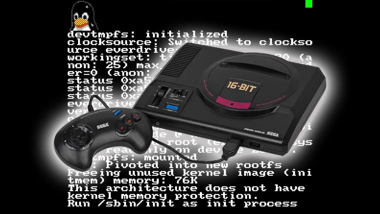 The Sega Mega Drive Can Now Run The Latest Linux Kernel post image