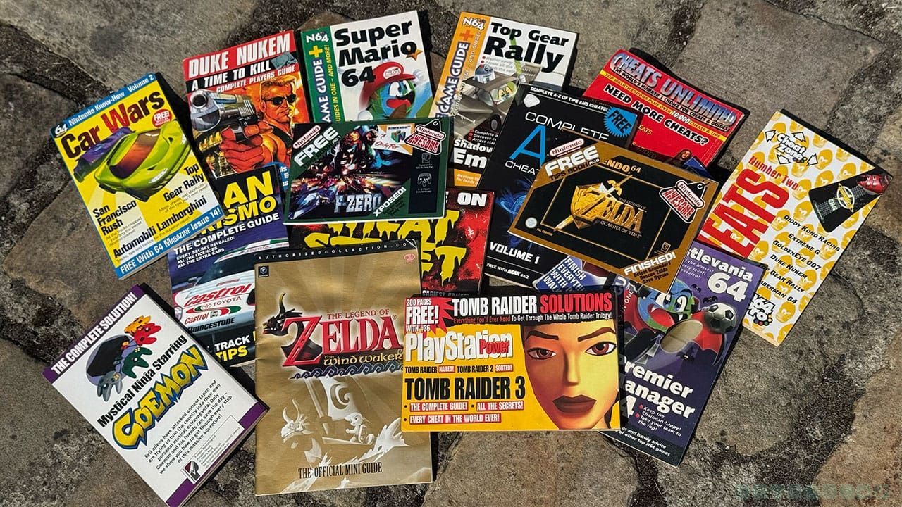 Seb's gaming guides in a fan on the floor
