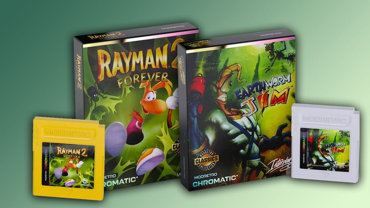 Two ModRetro Chromatic Game Boxes