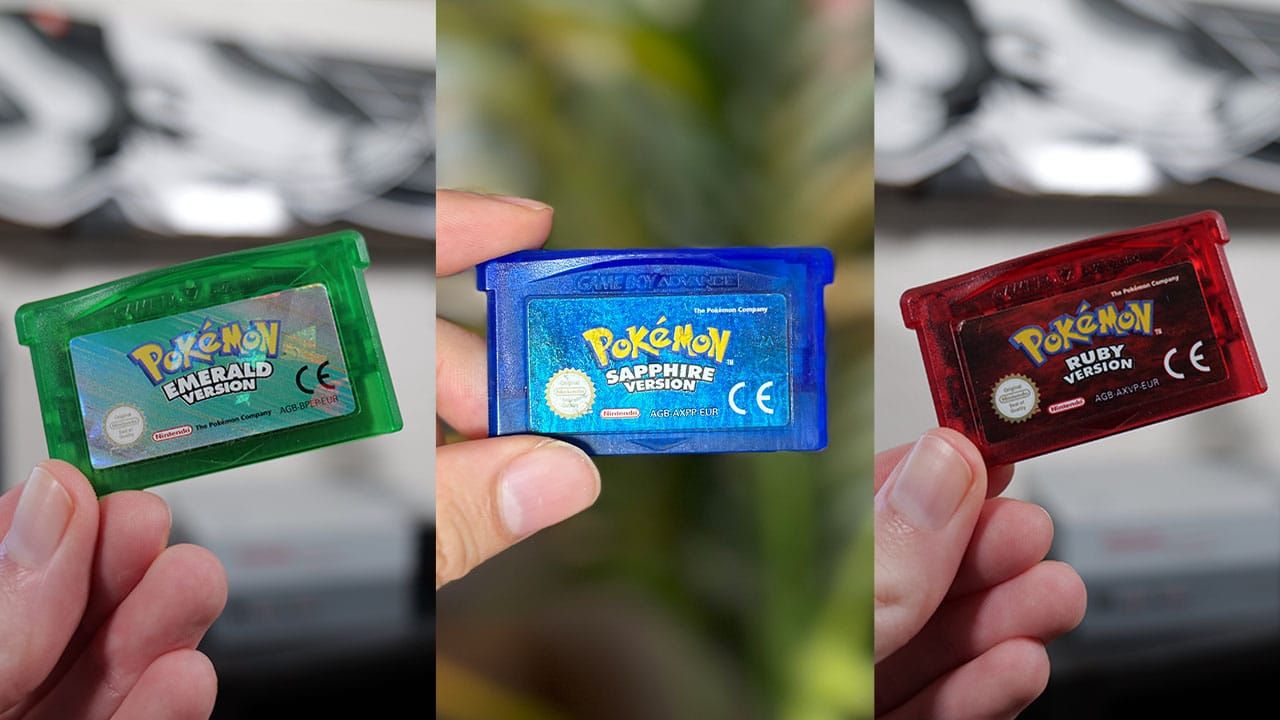 3 Game Boy Advance cartridges