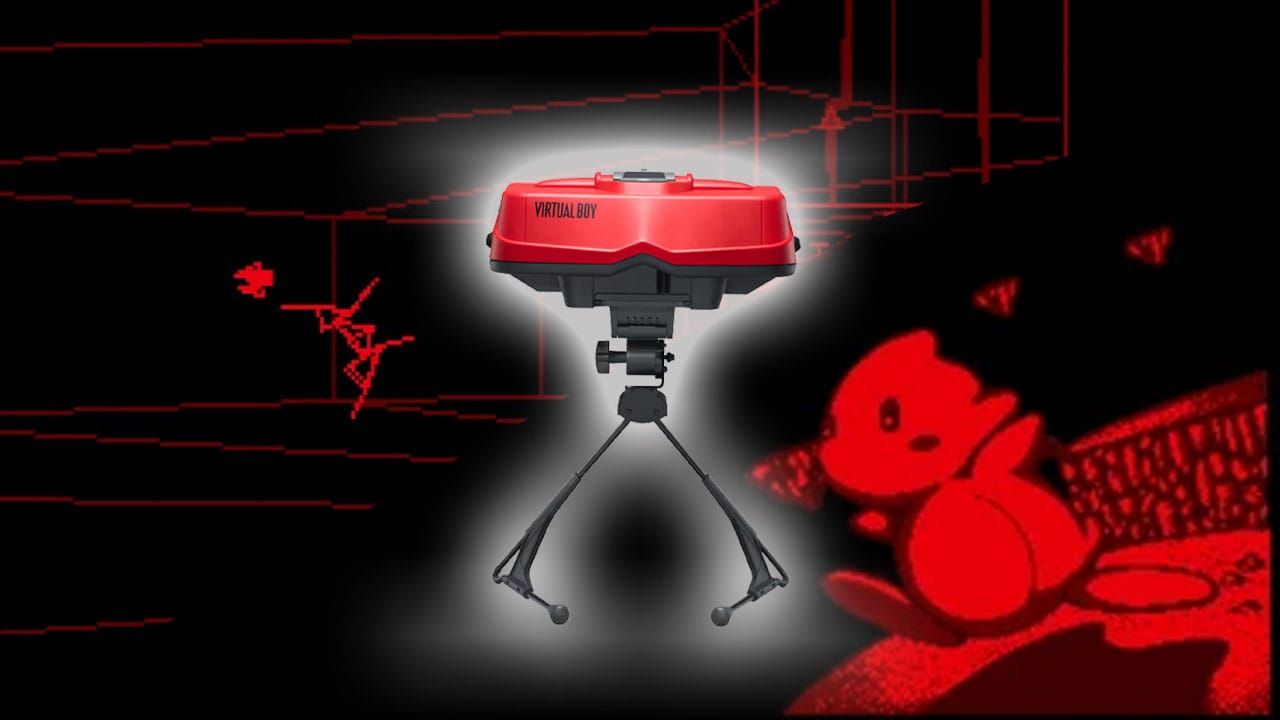 Zero Racers and Dragon Hopper gameplay with a Virtual Boy on the front
