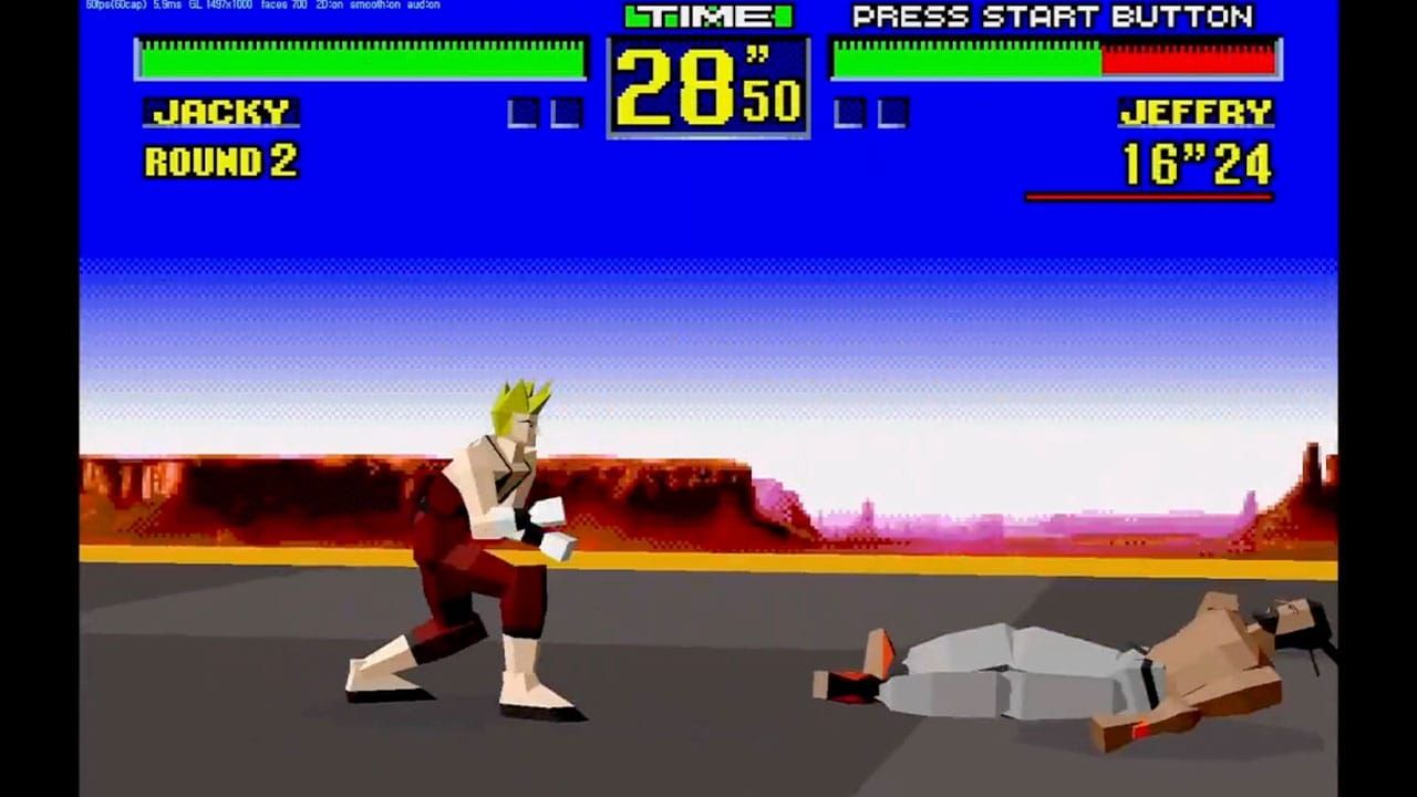 Virtua Fighter running at 60fps