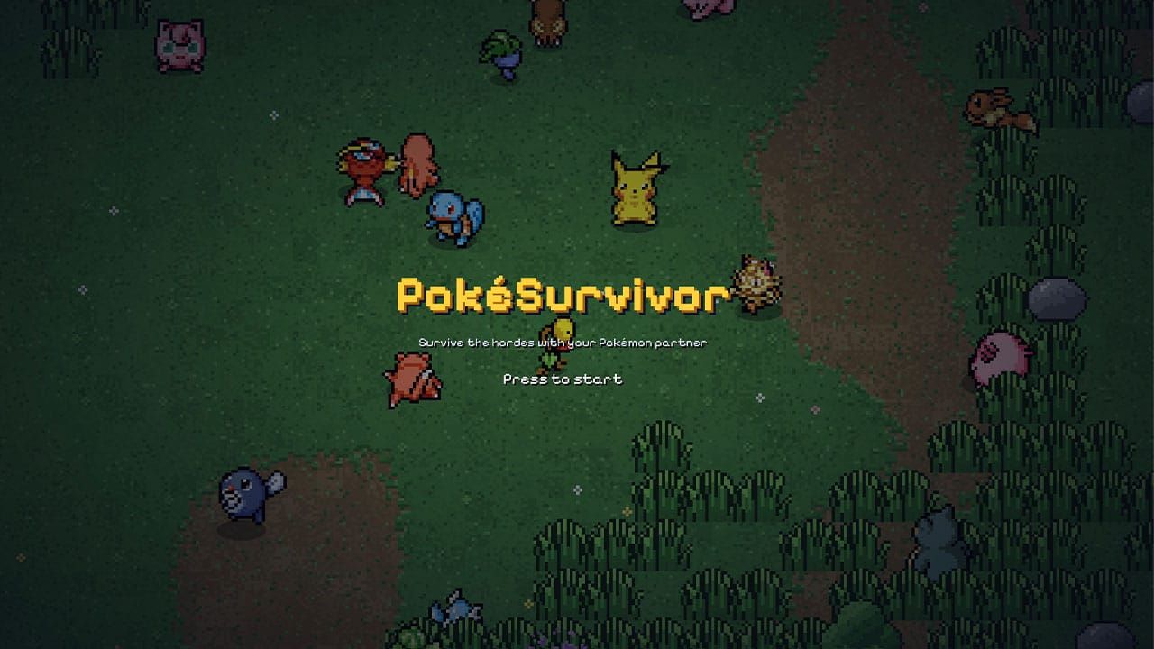 PokéSurvivor Fuses Pokémon Sprites With Vampire Survivor Gameplay post image