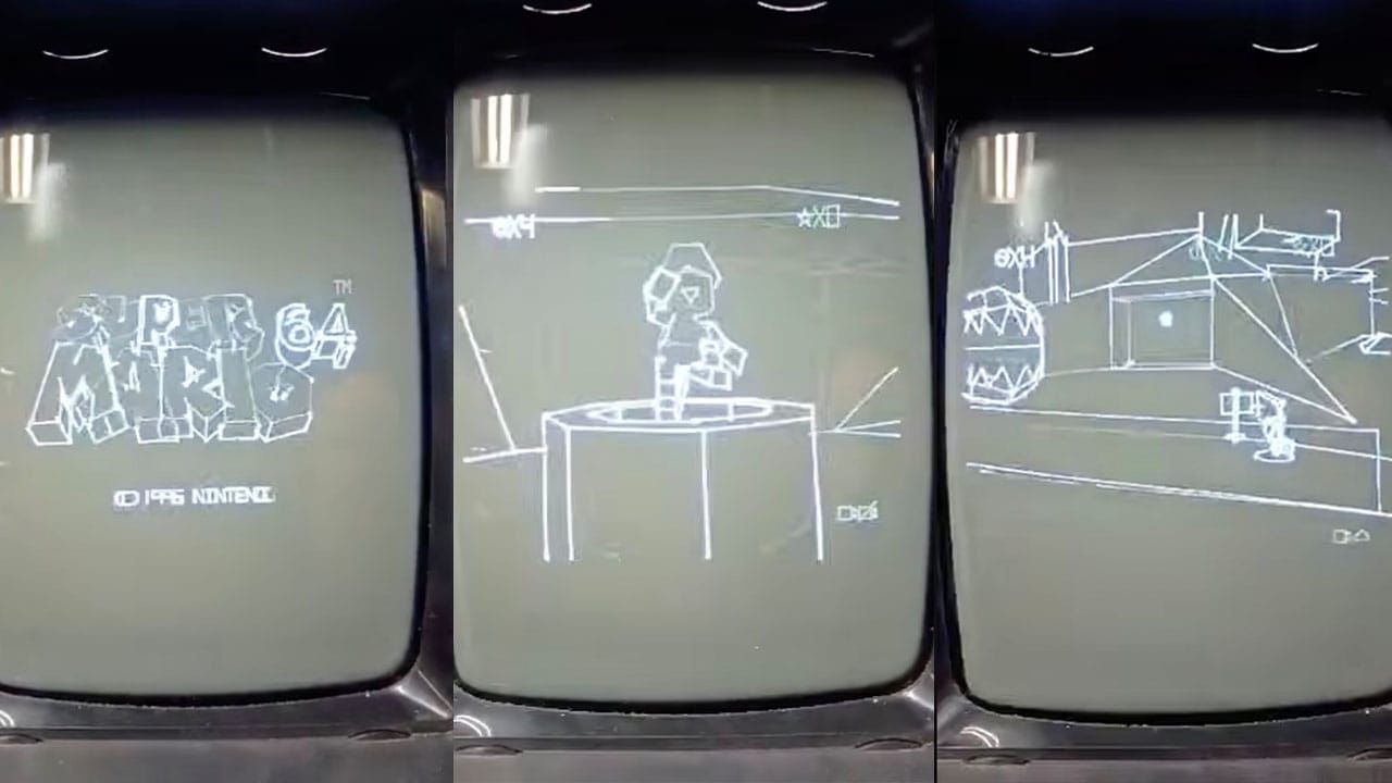 Super Mario 64 Has Been Ported To The Vectrex In An Incredibly Ambitious Project post image