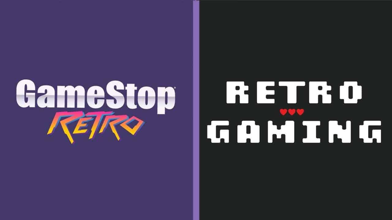 Retro GameStop logos