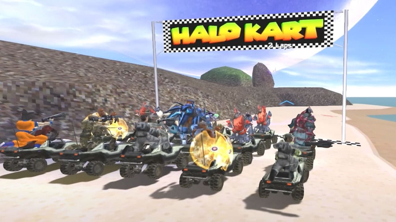 halo kart starting line