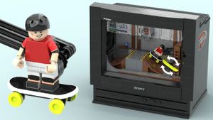 Image of the THPS LEGO set in action
