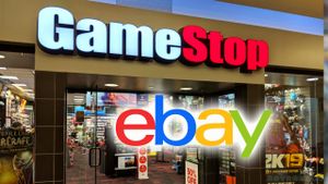 GameStop store with the eBay logo superimposed