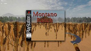 Montano Ranch gameplay and PS1 inspired cover
