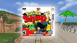 Pokémon Snap 3D game case and gameplay