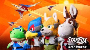 Plush toys of the Star Fox crew