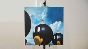 Bob-Omb Battlefield painting