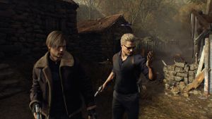 Leon and Wesker in Multiplayer mode