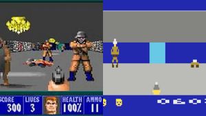 Wolfenstein 3D and gameplay of the demake