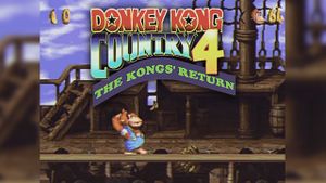 Lanky Kong on a pirate ship