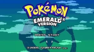 Pokémon Emerald EX title screen