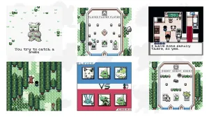 Screenshots from the new GBC Game PachiPals