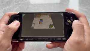 Pokémon running on the PSP