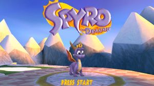 Spyro recomp starting page