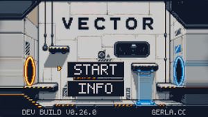 Intro screen to Vector for the Game Boy Advance