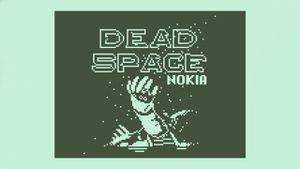 Game Space logo remade as a Nokia 3310 game