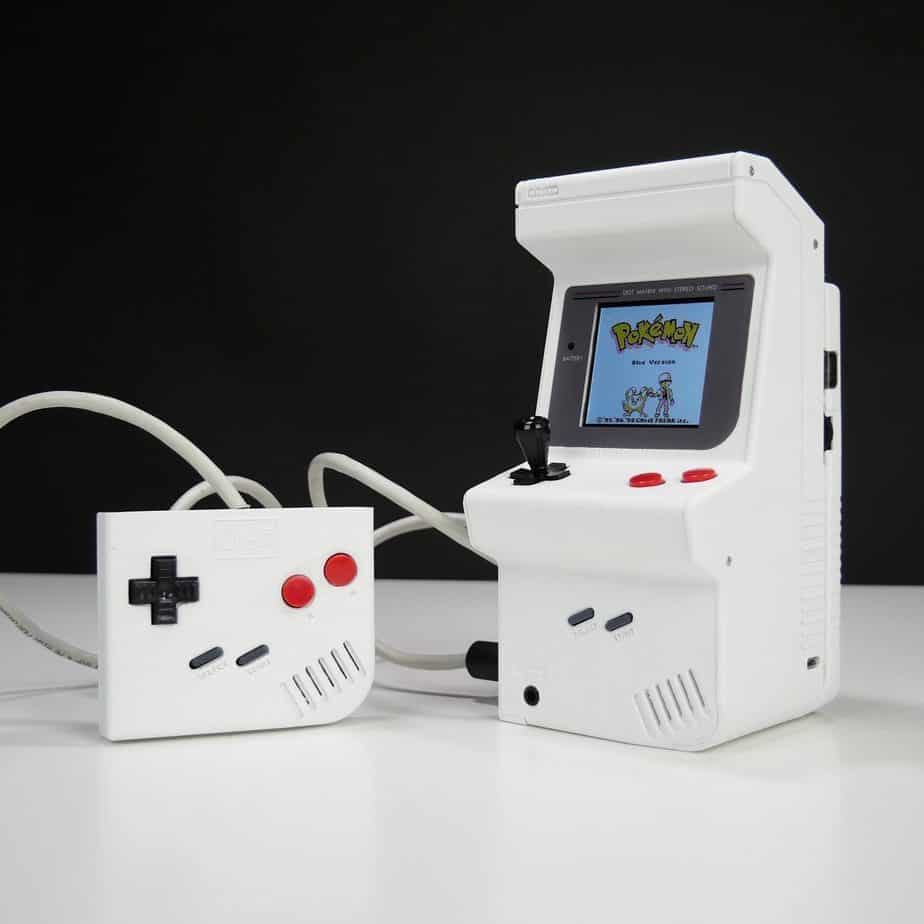 Arcade boy with a controller