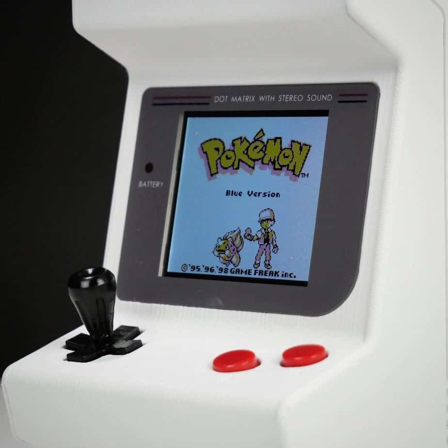 Close up of the ArcadeBoy screen