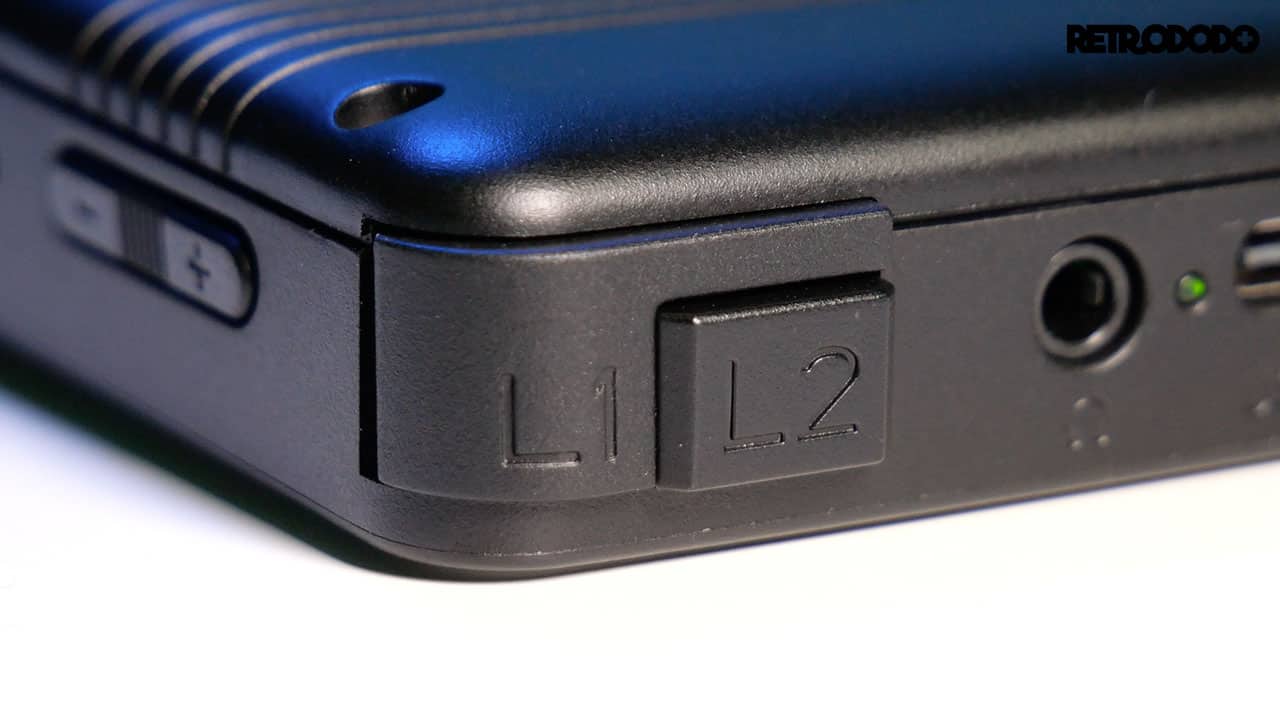 RG280V shoulder buttons